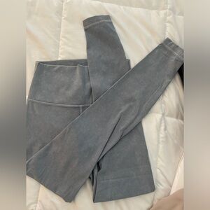 Lululemon leggings. Slate grey. Super cute and soft.